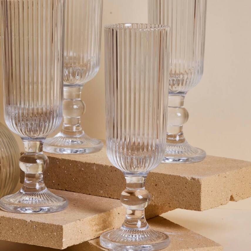 6’lı Julia Ayaklı Kahve Yanı Bardak Seti (165 ml) - 3