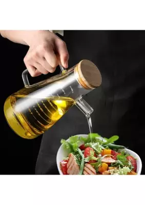 Bambu Kapaklı Vakumlu Borosilikat 3’lü Cam Yağdanlık Seti - 3