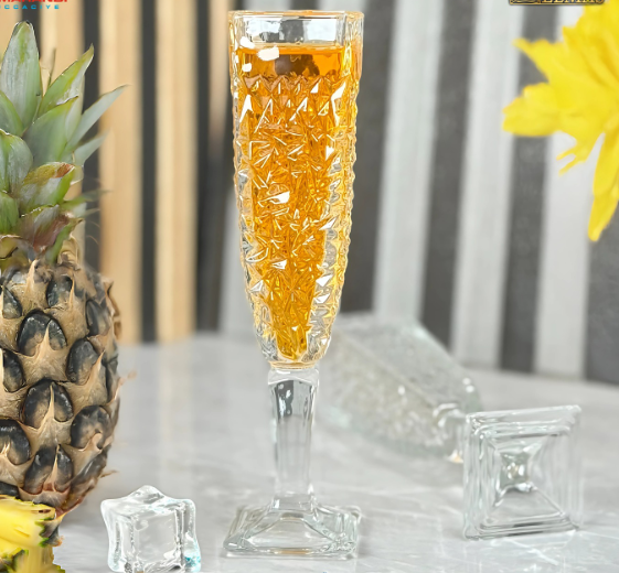 6lı CRACLE Ayaklı Bardak 130 ml - 2