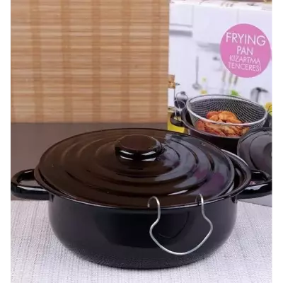 Emaye Fritöz Kızartma Tenceresi - 1