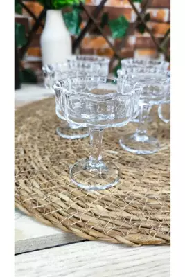 Lavin Papatya Model Cam Kahve Yanı Lokumluk | Sunumluk - 2