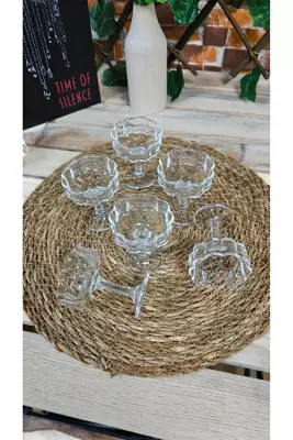 Lavin Papatya Model Cam Kahve Yanı Lokumluk | Sunumluk - 3