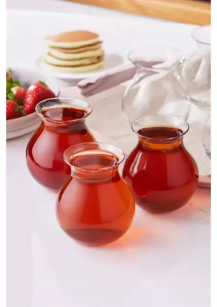 Perotti Mercan 6'lı Borosilikat 200 ml Çay Bardağı - 1