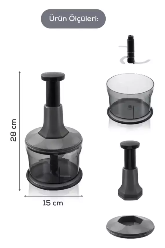 Yakut Basmalı Büyük 3 Bıçaklı El Rondosu - 3