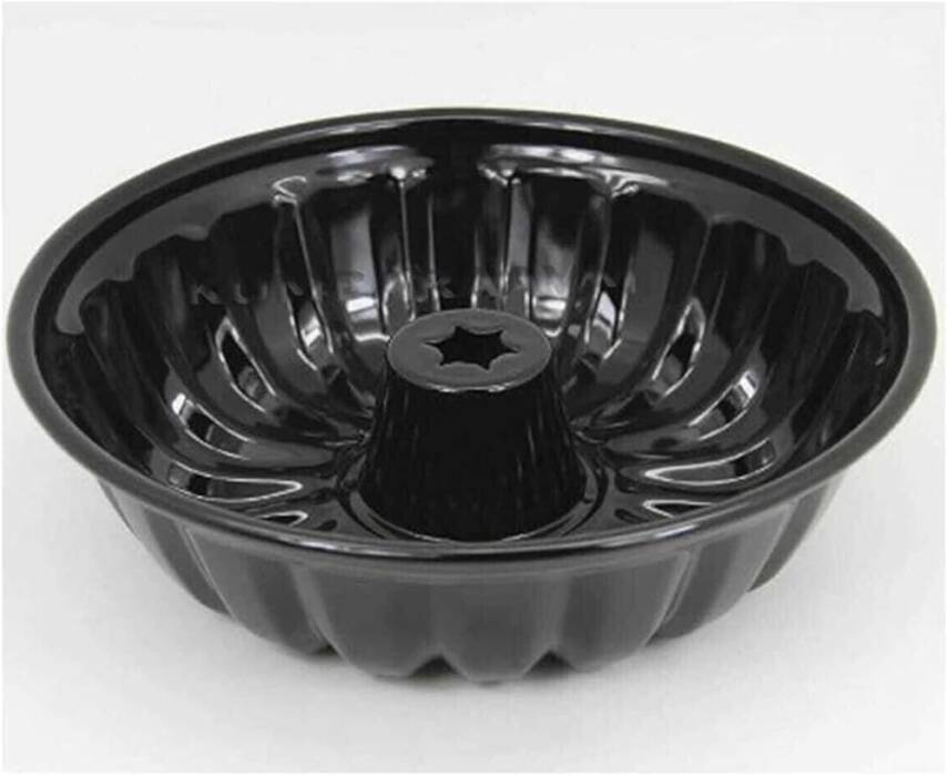 Yanmaz Yapışmaz 18 Dilimli 28 cm Emaye Kek Kalıbı (Siyah) - 3